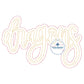 DRAGONS Double Raggy Applique Embroidery Bean Edge Script Design Five Sizes 5x7, 8x8, 6x10, 7x12, 8x12 Hoop