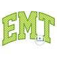 EMT Arched Satin Applique Embroidery Design Five Sizes 5x7, 8x8, 6x10, 7x12, and 8x12 Hoop