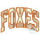 FOXES Arched Applique Embroidery Design Machine Embroidery Four Sizes Satin Stitch 8x8, 6x10, 7x12, 8x12 Hoop