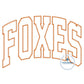 FOXES Arched Applique Embroidery Design Machine Embroidery Five Sizes Zigzag Stitch 5x7, 8x8, 6x10, 7x12, 8x12 Hoop