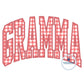 GRAMMA Arched Applique Embroidery Design Satin Edge Stitch Grandma Grandmother Four Sizes 8x8, 6x10, 7x12, and 8x12 Hoop