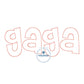 Gaga Applique Embroidery Design Raggy Bean Edge Stitch Grandma Mother's Day Gift 8x12 Hoop