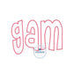 Gam Applique Embroidery Design Satin Edge One Size 8x12 Hoop Grandma Mother's Day Gift