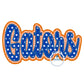 GATORS Applique Embroidery Script Double LayerSatin Edge Five Sizes 5x7, 8x8, 9x9, 6x10, 7x12 Hoop