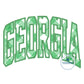 Georgia Arched Applique Embroidery Satin Stitch Design GA Four Sizes 5x7, 8x8, 6x10, 8x12 Hoop