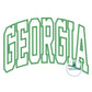 Georgia Arched Applique Embroidery Satin Stitch Design GA Four Sizes 5x7, 8x8, 6x10, 8x12 Hoop