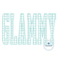 Glammy Diamond Edge Applique Embroidery Design Four Sizes 8x8, 9x9, 6x10, and 8x12 Hoop