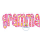 Gramma Applique Embroidery Design Satin Stitch Grandma Grandmother Mother's Day Gift 8x12 Hoop