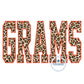 GRAMS Academic ZigZag Applique Embroidery Design Five Sizes 5x7, 8x8, 9x9, 6x10, and 7x12 Hoop