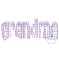 Grandma Applique Embroidery Design ZigZag Edge Stitch Grandma Mother's Day Gift One Size 8x12 Hoop