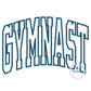 Gymnast Arched Satin Applique Embroidery Six Sizes 5x7, 8x8, 6x10, 9x9, 7x12, and 8x12 Hoop (Copy)