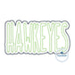 HAWKEYES Two Layer Embroidery Applique Design Machine Embroidery ZigZag Edge Three Sizes 9x9, 6x10, and 7x12 Hoop