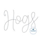 Hogs Chenille Yarn Applique Embroidery Design Five Sizes 5x7, 8x8, 6x10, 7x12, and 8x12 Hoop