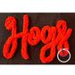 Hogs Chenille Yarn Applique Embroidery Design Five Sizes 5x7, 8x8, 6x10, 7x12, and 8x12 Hoop