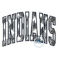 INDIANS Arched Applique Embroidery Design Machine Embroidery Satin Edge Five Sizes 8x8, 9x9, 6x10, 7x12, and 8x12 Hoop