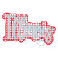 Illinois Double Layer Script Applique Embroidery Satin Stitch Three Sizes 9x9, 6x10, and 7x12 Hoop