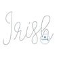 Irish Chenille Yarn Applique Embroidery Script Design Machine Embroidery Five Sizes 5x7, 8x8, 6x10, 7x12, and 8x12 Hoop