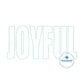 JOYFUL Dove Reverse Applique Embroidery Design Bean Stitch Six Sizes 7, 8, 9, 10, 11, and 12 Inches
