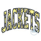 JACKETS Arched Applique Embroidery Design Machine Embroidery Satin Edge Four Sizes 9x9, 6x10, 7x12, 8x12 Hoop