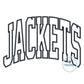 JACKETS Arched Applique Embroidery Design Machine Embroidery Satin Edge Four Sizes 9x9, 6x10, 7x12, 8x12 Hoop