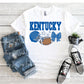 Kentucky Football Helmet, Football, and Bow Print PNG Hand Drawn Digital File