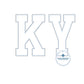 KY Reverse Applique Embroidery Design Bean Stitch Five Sizes 5x7, 8x8, 6x10, 9x9, 7x12, and 8x12