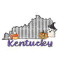 Cute Kentucky State Ghost Pumpkin Candy Corn Print PNG Hand Drawn Digital File