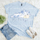 Kentucky Blue Flowered State Shape With Pumpkin Print PNG Hand Drawn Digital File