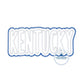 KENTUCKY Two Layer Zigzag Applique Embroidery Three Sizes 8x8 Hoop, 6x10 Hoop and  8x12 Hoop