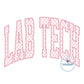 LAB TECH Arched Zigzag Stitch Design Machine Embroidery Five Sizes 5x7, 8x8, 6x10, 7x12, and 8x12 Hoop