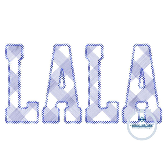 LALA Academic Diamond Applique Embroidery Design Grandma Grandmother Mother's Day Gift Five Sizes 5x7, 8x8, 9x9, 6x10, 7x12 Hoop