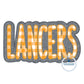 LANCERS Zigzag Applique Embroidery Two Layer Design Four Sizes 5x7, 8x8, 6x10, and 7x12 Hoop