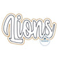 LIONS Double Zigzag Applique Embroidery Machine Design Five Sizes 5x7, 8x8, 9x9, 6x10, and 7x12 Hoop