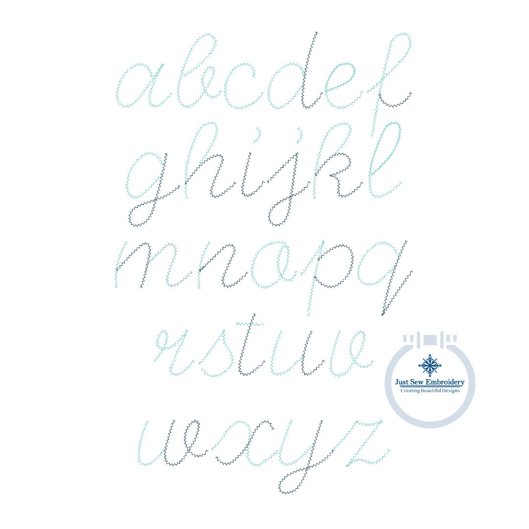 Sport Script Chenille Yarn Font Applique Embroidery Six Sizes 3, 4, 5, 6, 7, and 8 Inch, plus Native BX