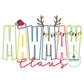 MAWMAW Claus Christmas Applique Embroidery Design Zigzag Applique Three Sizes 6x10, 7x12, and 8x12 Hoop