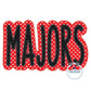 MAJORS Applique Embroidery Two Layer Design Machine Embroidery Two Color ZigZag Edge Four Sizes 5x7, 8x8, 6x10, 7x12 Hoop