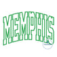 Memphis Arched Applique Embroidery Satin Stitch Six Sizes 5x7, 8x8, 9x9, 6x10, 7x12, and 8x12 Hoop