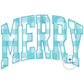 Merry Zigzag Arched Applique Embroidery Machine Design Five Sizes 5x7, 8x8, 6x10, 7x12, and 8x12 Hoop