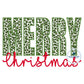 Merry Christmas Applique Machine Embroidery Design with Zigzag Finishing Stitch and Satin Script One Sizes 8x12 Hoop