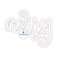 Merry Double Raggy Christmas Applique Embroidery Machine Design with Bean Stitch Edge Four Sizes 5x7, 8x8, 7x12, 8x12 Hoop