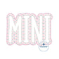 MINI Applique Embroidery Design Zigzag Two Layer Mother Daughter Four Sizes 5x7, 6x10, 8x8, and 8x12 Hoop