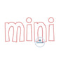 Mini Applique Embroidery Design ZigZag Edge Stitch Grandma Mother's Day Gift Three Sizes 5x7, 6x10, and  8x12 Hoop