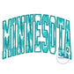 Minnesota Arched Applique Embroidery Satin Edge Design Three Sizes 6x10, 7x12, 8x12 Hoop