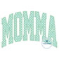 Momma Arched Applique Embroidery Design ZigZag Stitch Six Sizes 5x7, 8x8, 9x9, 6x10, 7x12, and 8x12 Hoop