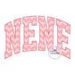 NENE Arched Applique Embroidery Design ZigZag Stitch Six Sizes 5x7, 8x8, 9x9, 6x10, 7x12, 8x12 Hoop Grandma Mother's Day Gift