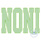 NONI Varsity Diamond Applique Embroidery Design Mother's Day Five Sizes 5x7, 8x8, 6x10, 7x12, 8x12 Hoop