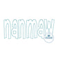 Nanmaw Applique Embroidery Raggy Bean Edge Stitch Grandma Grandmother Mother's Day Gift One Size 8x12 Hoop