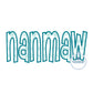 Nanmaw Applique Embroidery Satin Edge Stitch Grandma Grandmother Mother's Day Gift One Size 8x12 Hoop