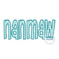 Nanmaw Applique Embroidery ZigZag Edge Stitch Grandma Grandmother Mother's Day Gift One Size 8x12 Hoop