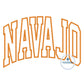 NAVAJO Arched Satin Applique Embroidery Design Six Sizes 5x7, 8x8, 9x9, 6x10, 7x12, and 8x12 Hoop